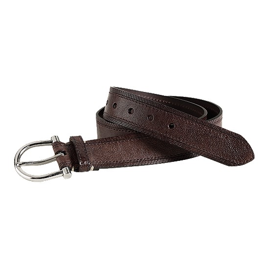 Cole Haan Boothbay Belt Dark Brown Washed Outlet Coupons