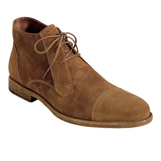 Cole Haan Vincenti Cap-Toe Boot Camel Suede Outlet Coupons