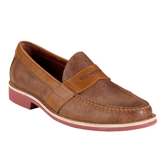 Cole Haan Air Monroe EVA Penny Bark Suede/Cognac Outlet Coupons