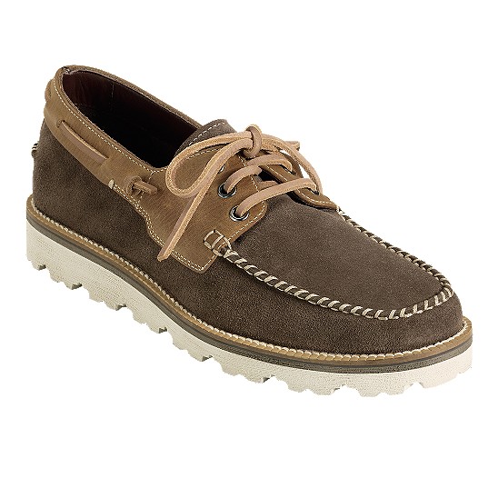 Cole Haan Air Bretton Boat Grey Suede/Tan Outlet Coupons