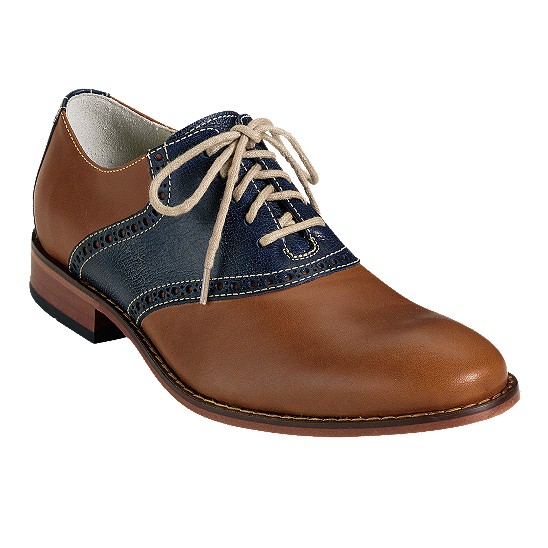 Cole Haan Air Colton Saddle Oxford Cognac/Navy Outlet Coupons