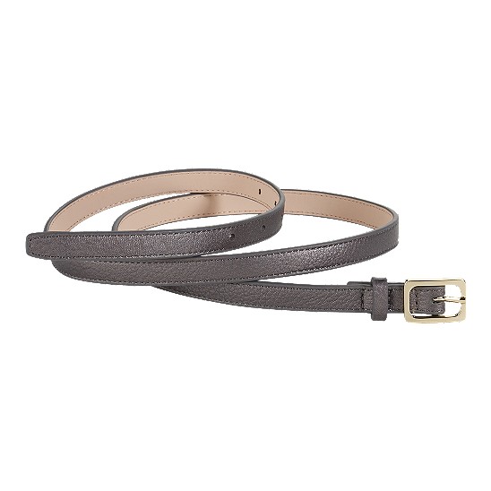 Cole Haan Village Soft Skinny Rectangle Belt Gunsmoke Outlet Coupons