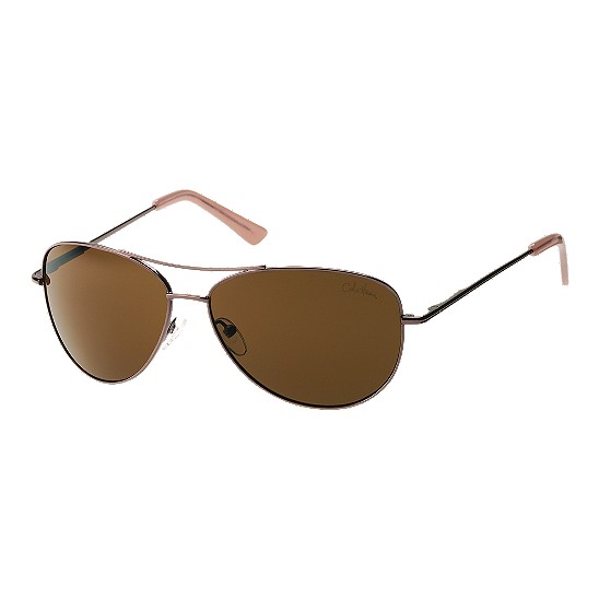 Cole Haan Metal Aviator w/Logo Sunglasses Bronze Outlet Coupons