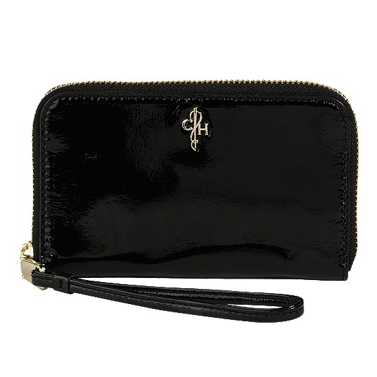 Cole Haan Jitney Electronic Wristlet Black Patent Outlet Coupons