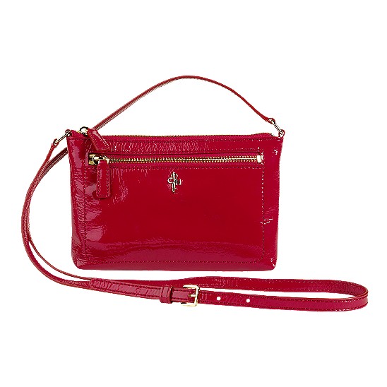Cole Haan Jitney Ali Mini Crossbody Tango Red Patent Outlet Coupons