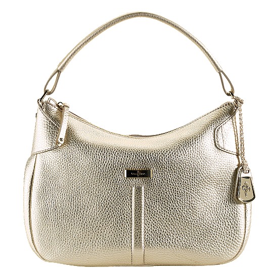 Cole Haan Village Small Rounded Hobo White Gold Outlet Coupons