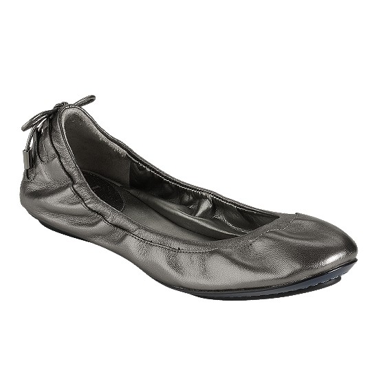 Cole Haan Air Bacara Ballet Dark Silver Metallic Outlet Coupons