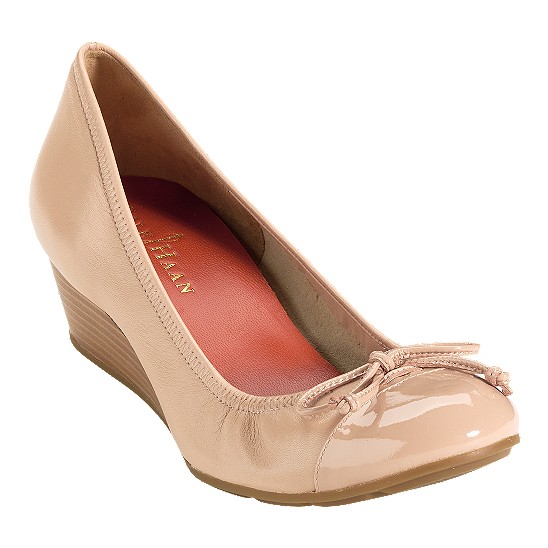 Cole Haan Air Tali Wedge Beige/Beige Patent Outlet Coupons