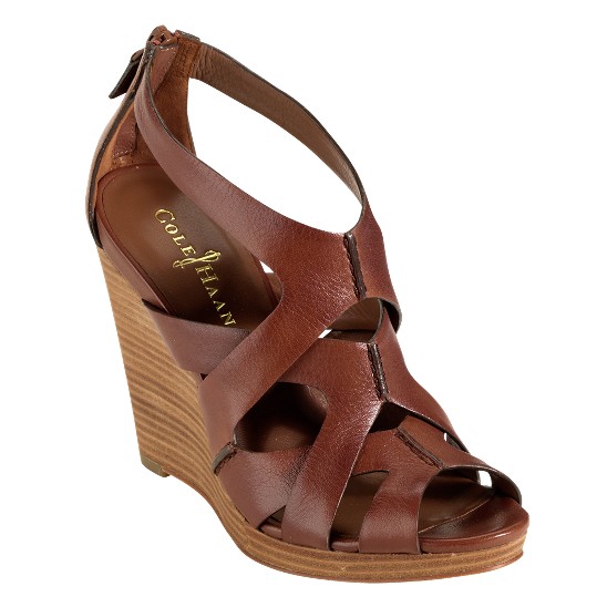 Cole Haan Air Kimry Open-Toe Wedge Sequoia Outlet Coupons