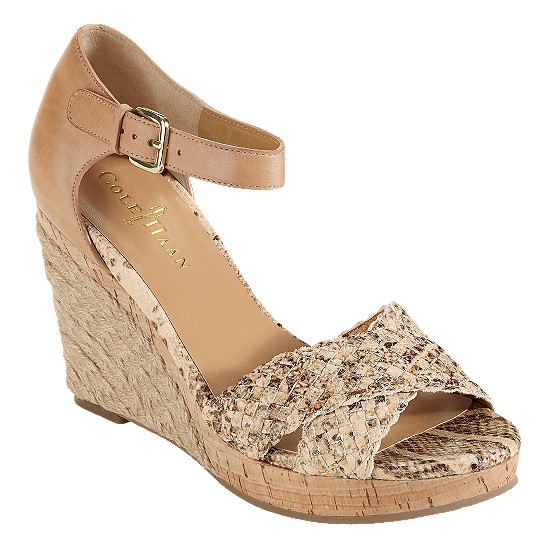 Cole Haan Air Jaycee Sandal 90 Sandalwood/Cream Snake Print/Jute Outlet Coupons