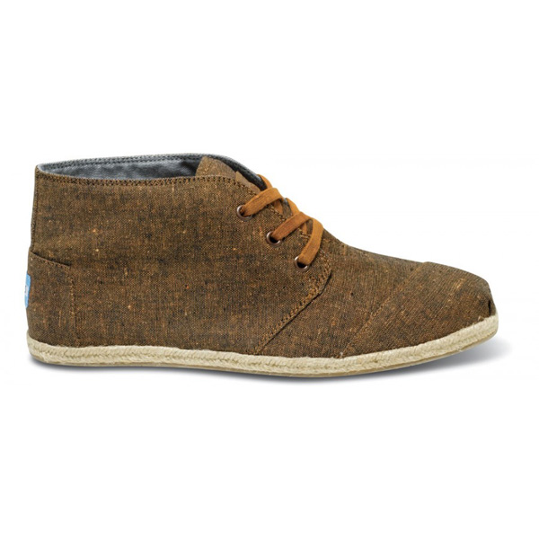 Toms Burnt Rust Chambray Men Desert Botas Outlet Coupons