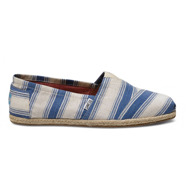 Toms Navy Umbrella Stripe Men Classics Outlet Coupons