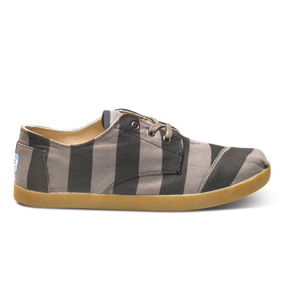 Toms Grey Stripe Canvas Men Paseo Outlet Coupons