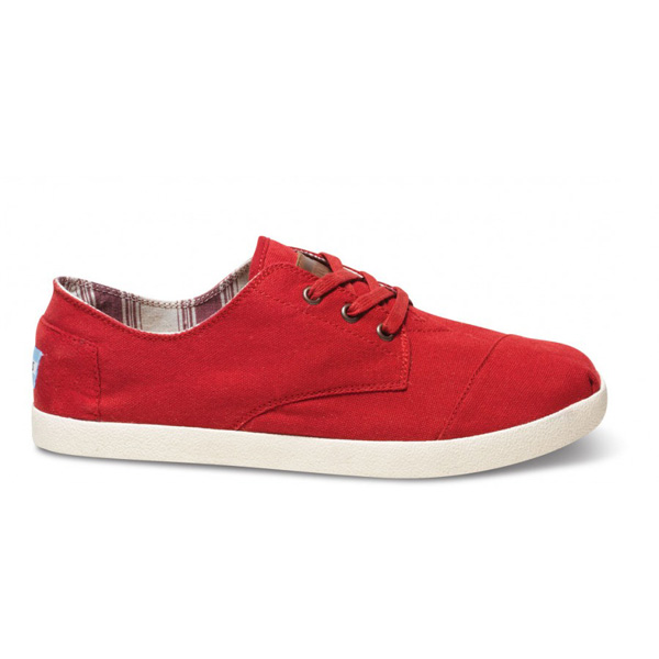 Toms Red Canvas Men Paseos Outlet Coupons