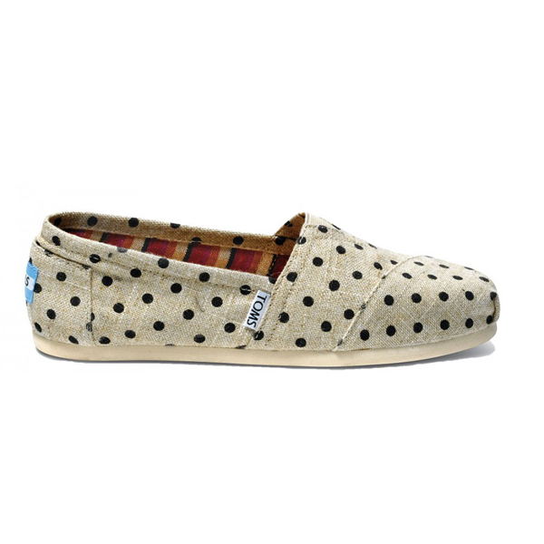 Toms Natural Hemp Polka Dots Women Classics Outlet Coupons