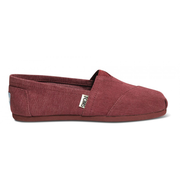 Toms Earthwise Burgundy Women Classics Outlet Coupons