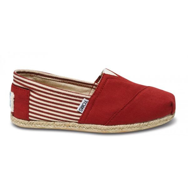 Toms University Red Rope Sole Women Classics Outlet Coupons