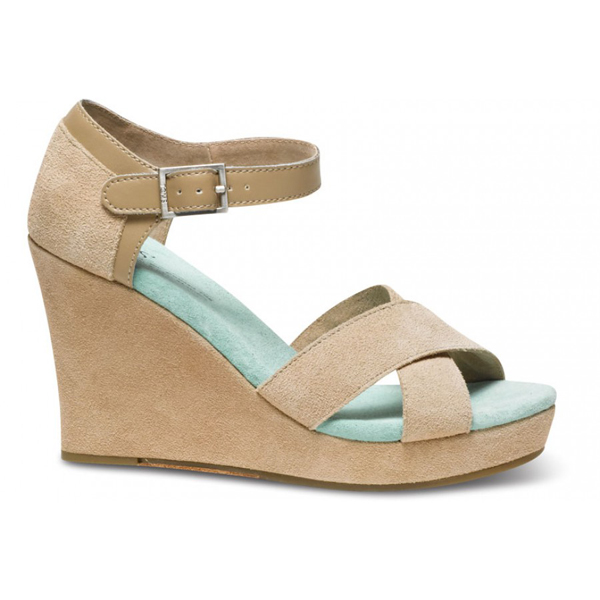 TOMS+ Nude Mint Strappy Wedges Outlet Coupons