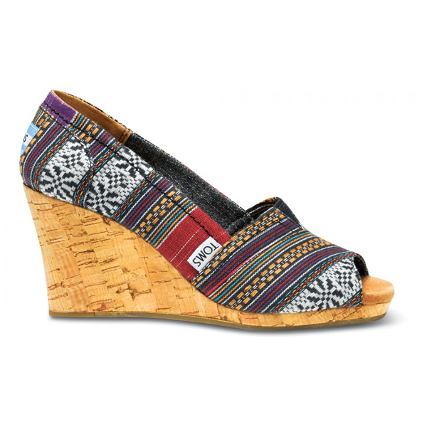 Toms Purple Lina Women Wedges Outlet Coupons